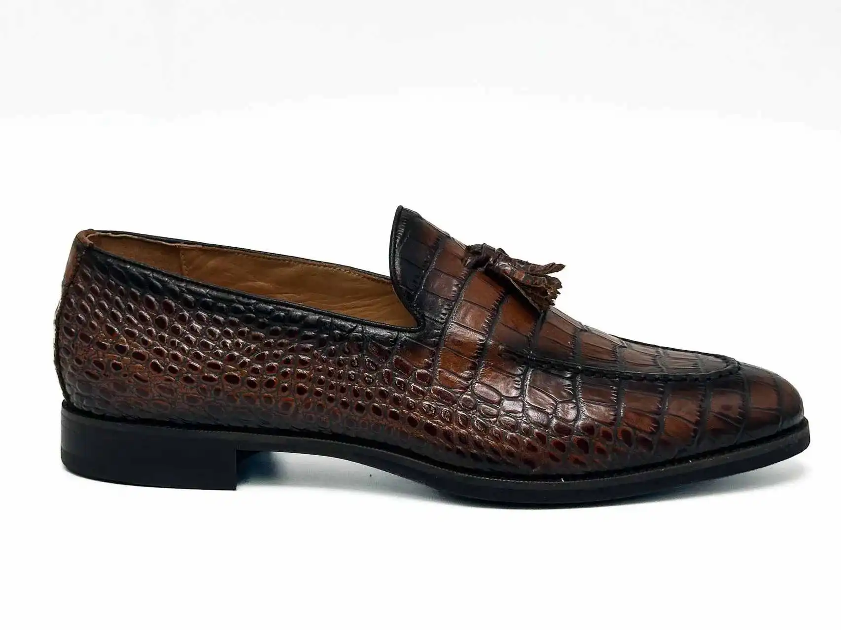 Crocodile Business Casual Shoes Genuine Leather Slip-on Loafer For Men-1 Crocodile Business Casual Shoes Genuine Leather Slip-on Loafer For Men