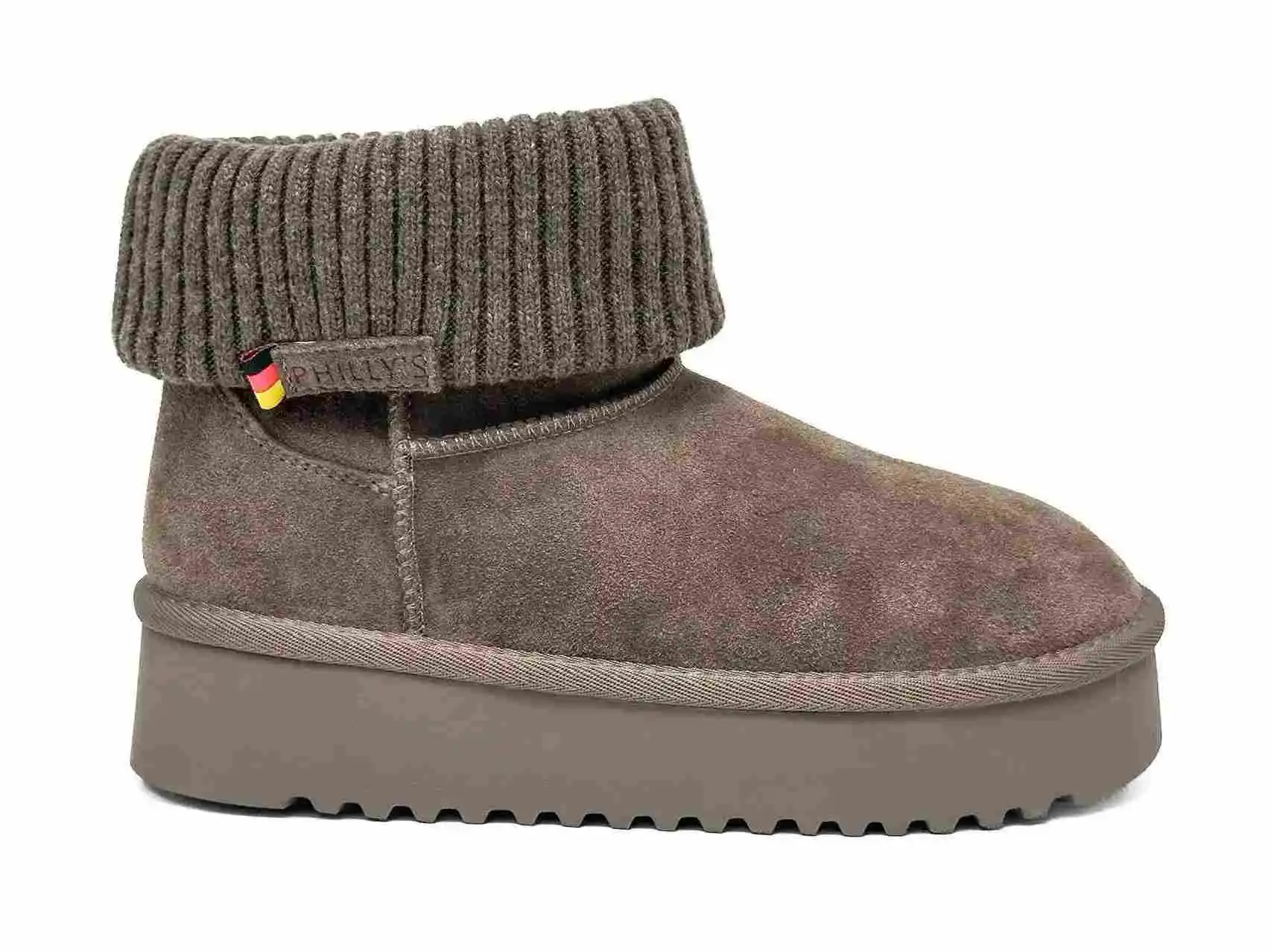 Stylish Winter Boots for Snow Cozy Knit Collar Casual Snow Boots with Platform Sole-1 Stylish Winter Boots for Snow Cozy Knit Collar Casual Snow Boots with Platform Sole